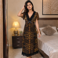 Fancy Yellow Sleepwear Nighty With Panty Set