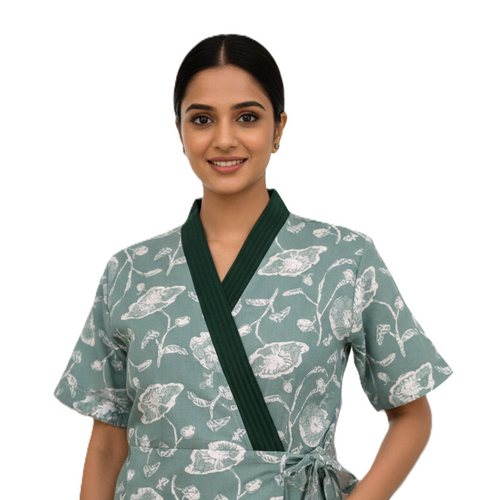 Bizzy Lizzy Green Lotus Housecoat