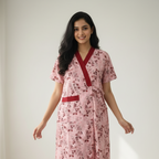 Bizzy Lizzy Peach Leaves Housecoat