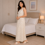 Bizzy Lizzy Yellow Daisy Sleeveless A-Line Nighty