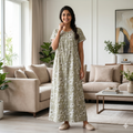 Bizzy Lizzy Light Green Iris Front Open Nighty