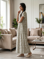 Bizzy Lizzy Light Green Iris Front Open Nighty