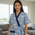 Bizzy Lizzy Blue Lotus Housecoat