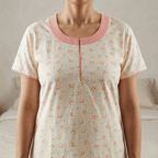 Brasso Premuim Peach Lilacs Aline Nighty