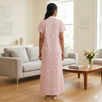 Bizzy Lizzy Light Pink Sunflower Housecoat