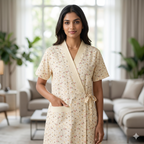 Bizzy Lizzy Light Yellow Sunflower Housecoat