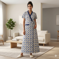 Bizzy Lizzy Blue Sunflower Housecoat