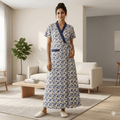 Bizzy Lizzy Blue Sunflower Housecoat