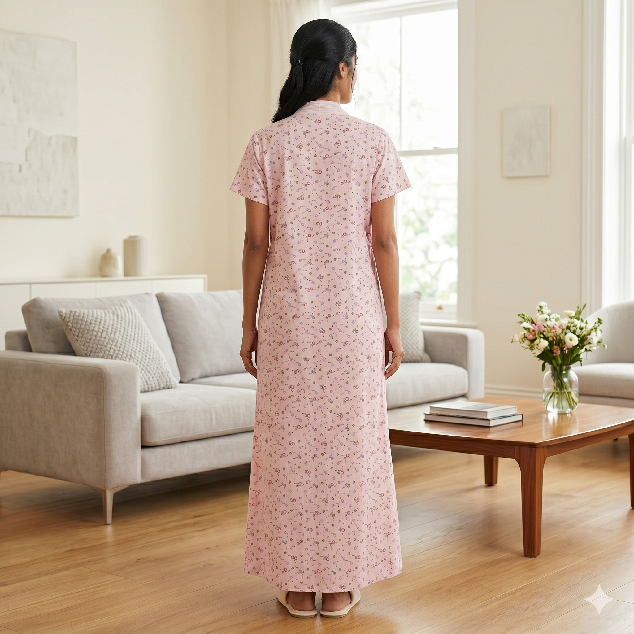 Bizzy Lizzy Pink Lily 2pc Set  Housecoat