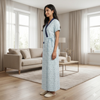 Bizzy Lizzy Light Blue Lily 2pc Set Housecoat