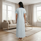 Bizzy Lizzy Light Blue Lily 2pc Set Housecoat