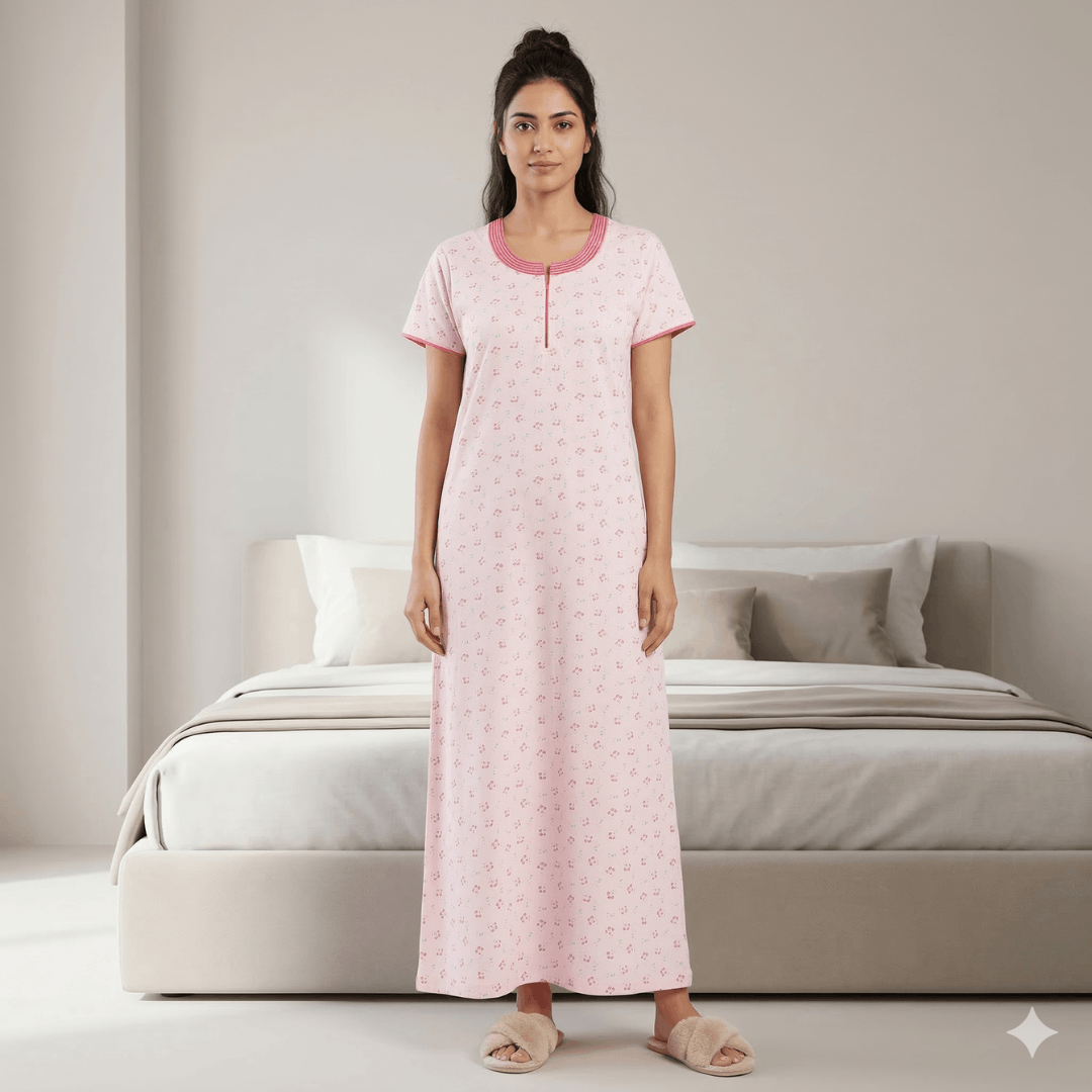 Brasso Premuim Pink Lilacs Aline Nighty