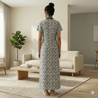 Bizzy Lizzy Green Lily 2pc Set Housecoat