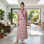 Bizzy Lizzy Purple Lily 2pc Set Housecoat