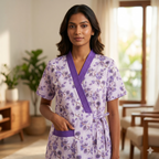 Bizzy Lizzy Purple Stock Housecoat