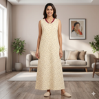 Bizzy Lizzy Light Yellow Alstroemeria 2pc Set Housecoat