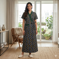 Pure Cotton Green Tulip Housecoat