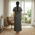 Pure Cotton Green Tulip Housecoat