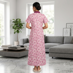 Bizzy Lizzy Light Pink Daisy 2pc Set Housecoat