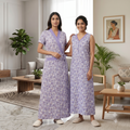 Bizzy Lizzy Light Purple Daisy 2pc Set Housecoat