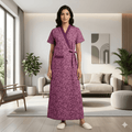 Bizzy Lizzy Deep Purple Hyacinth Housecoat
