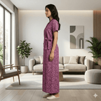 Bizzy Lizzy Deep Purple Hyacinth Housecoat