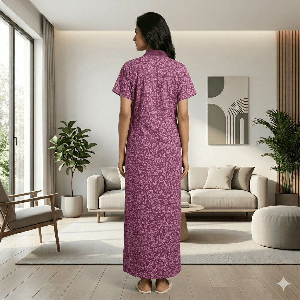 Bizzy Lizzy Deep Purple Hyacinth Housecoat