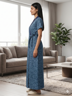 Bizzy Lizzy Blue Hyacinth 2pc Set Housecoat