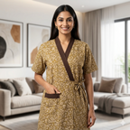 Bizzy Lizzy Light Yellow Hyacinth 2pc Set Housecoat