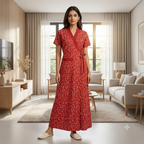 Bizzy Lizzy Red Iris 2pc Set Housecoat