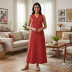 Bizzy Lizzy Red Iris 2pc Set Housecoat