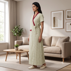 Bizzy Lizzy Light Green Iris 2pc Set Housecoat