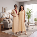 Bizzy Lizzy Light Yellow Iris 2pc Set Housecoat