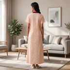 Bizzy Lizzy Light Orange Iris 2pc Set Housecoat