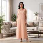 Bizzy Lizzy Light Orange Iris 2pc Set Housecoat