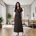 Bizzy Lizzy Black Geranium Housecoat