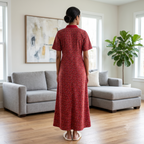 Bizzy Lizzy Red Geranium Housecoat