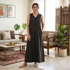 Bizzy Lizzy Black Geranium 2pc Set Housecoat