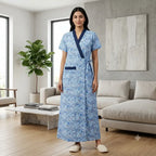 Bizzy Lizzy Light Blue Geranium 2pc Set Housecoat
