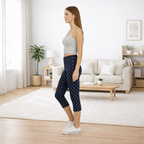 Premium Cotton Hosiery  3/4 Length Capri