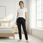 Cotton Hosiery Black Spade Track Pant