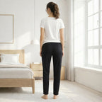 Cotton Hosiery Black Spade Track Pant