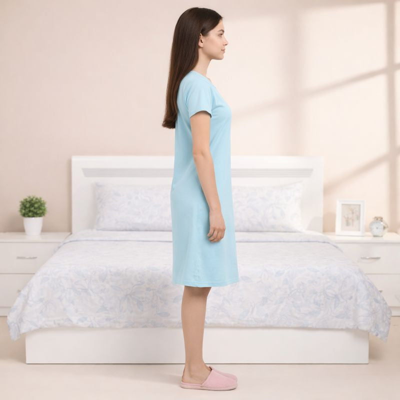 Super Soft Cotton Hosiery Girl's Nighty