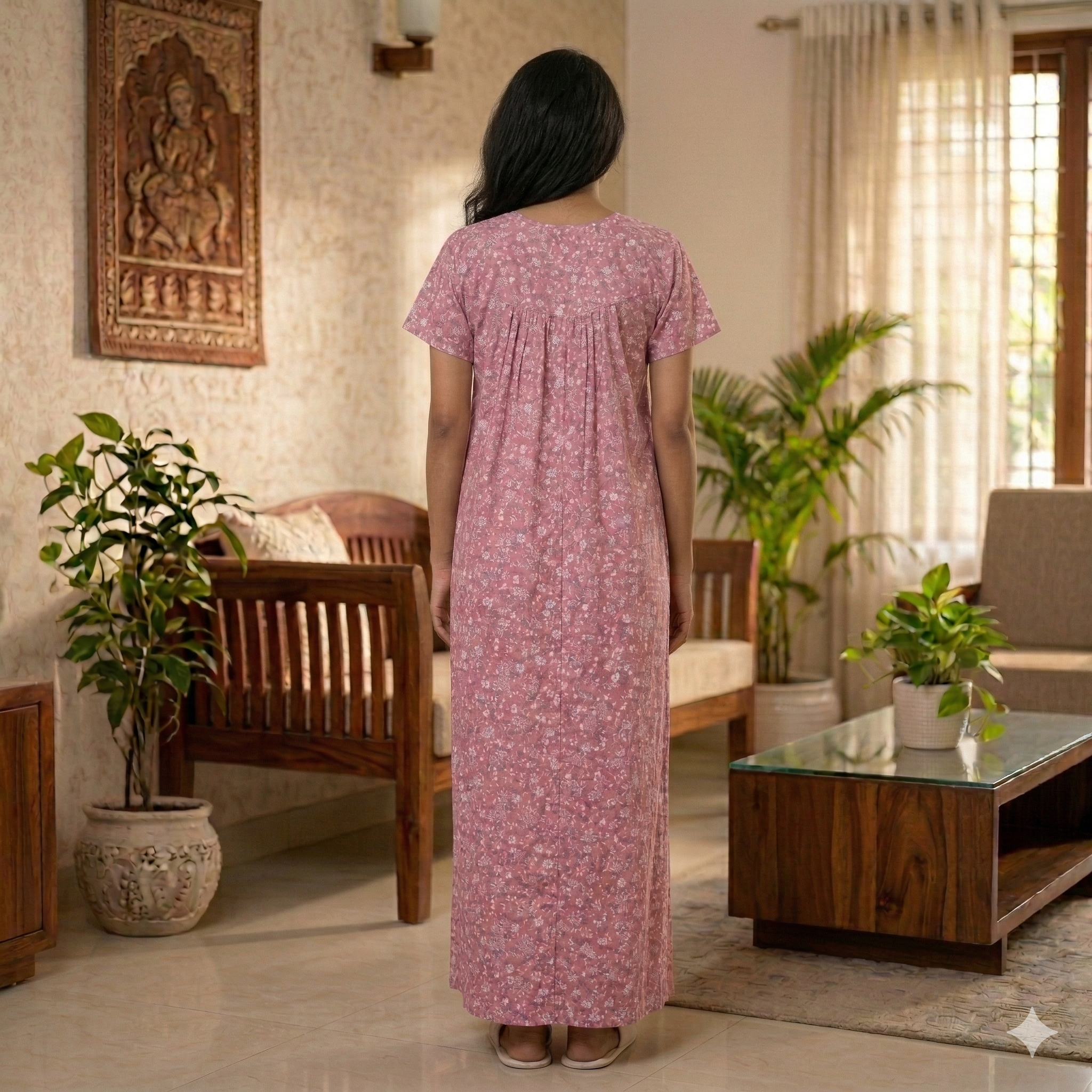 Bizzy Lizzy Pink Orchid Front Open Nighty