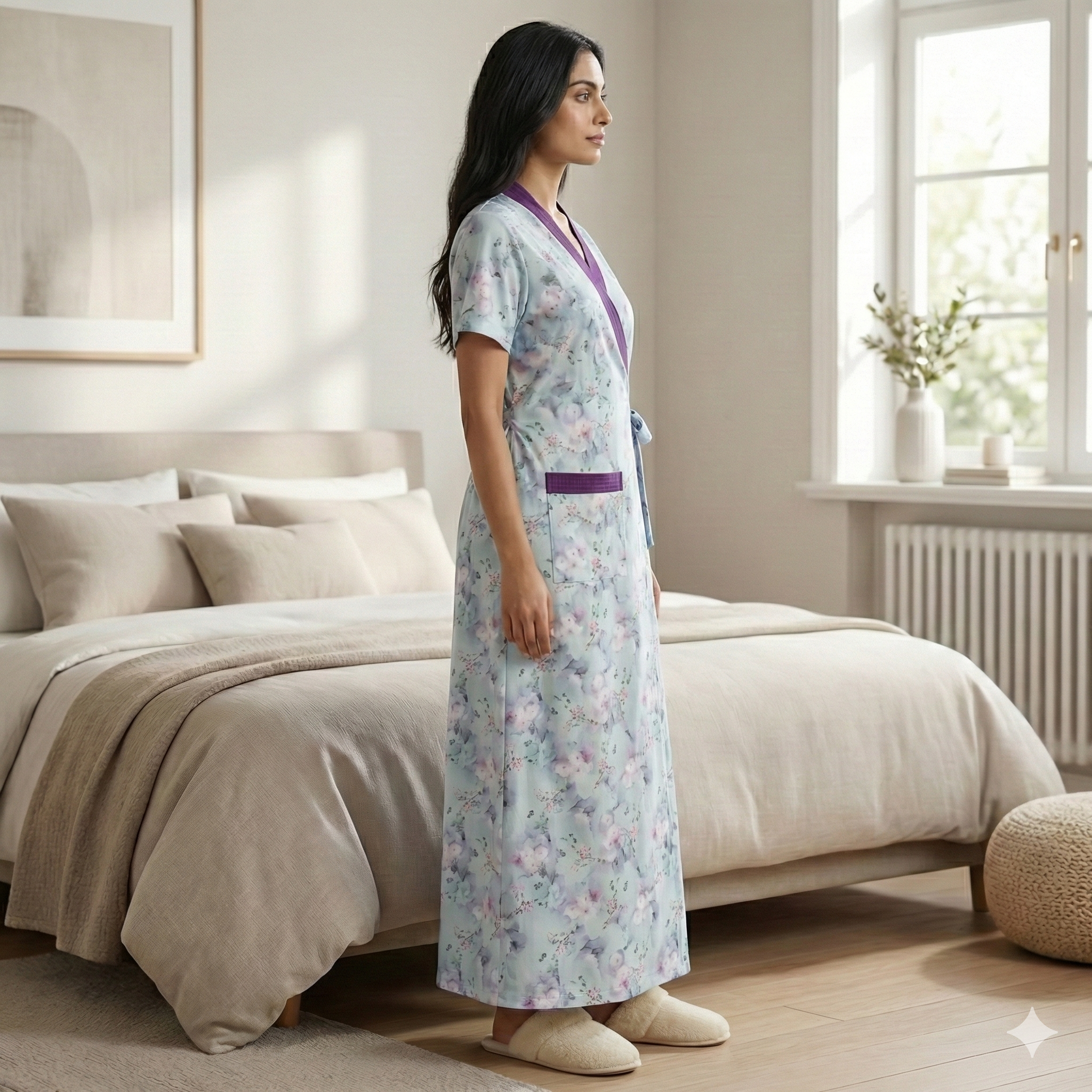 Bizzy Lizzy Poly Cotton Housecoat