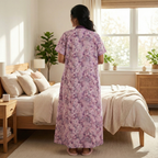 Bizzy Lizzy Purple Tulip Housecoat