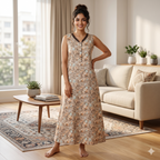Bizzy Lizzy Light Yellow Tulip 2pc Set Housecoat