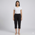 Cotton Hosiery Heart Diamond Capri