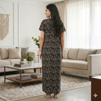 Bizzy Lizzy Black Cosmos Front Open Nighty