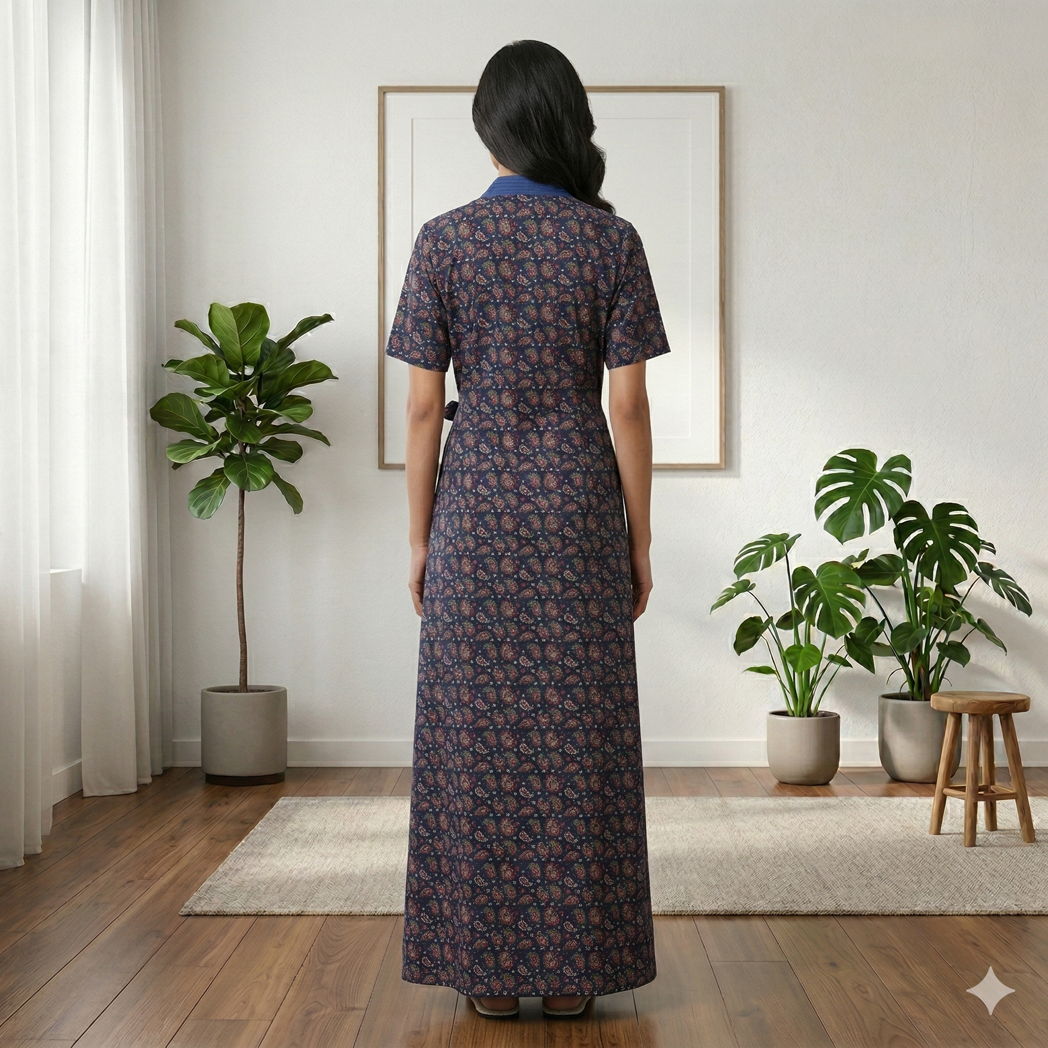 Bizzy Lizzy Blue Orchid 2pc Set  Housecoat